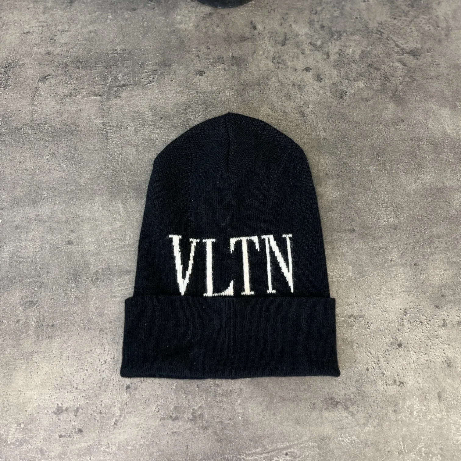 Men's Vltn Beanie Hat Black