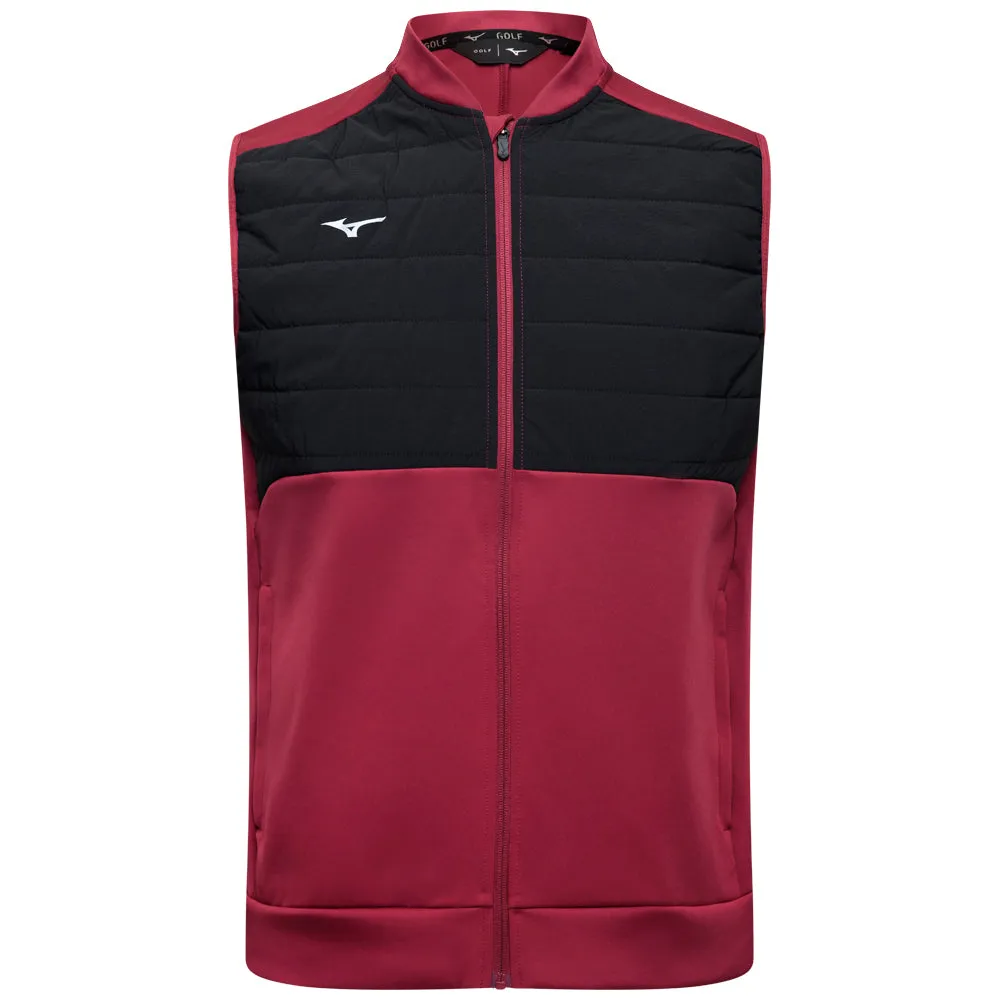 Mizuno Hybrid Bomber Gilet - Burgundy