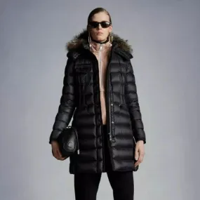 MONCLER Hermifur Long Down Jacket