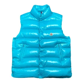 Moncler Tibb Gillet Down Vest Teal Pre-Owned