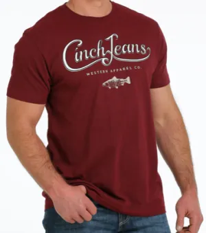 MTT1690552 - Cinch Men's Tee- Burgundy