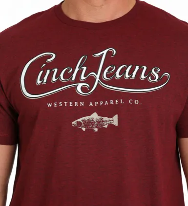 MTT1690552 - Cinch Men's Tee- Burgundy