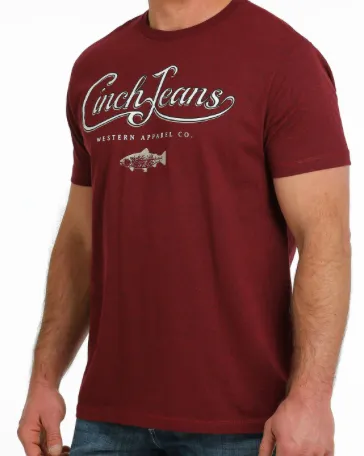 MTT1690552 - Cinch Men's Tee- Burgundy