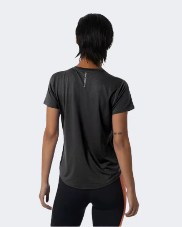 New Balance Accelarate Women Running Short Sleeve Black