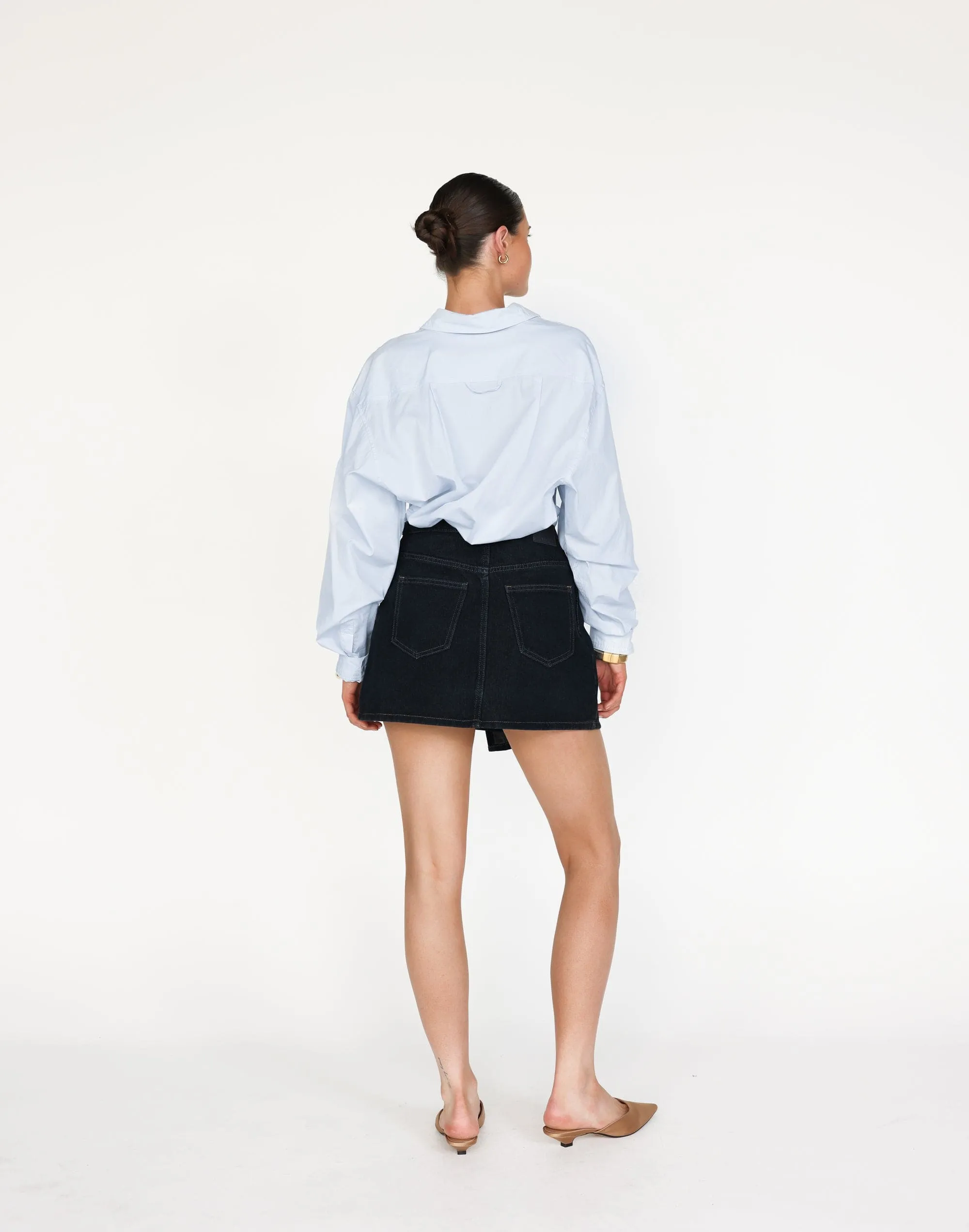 Nicholas Denim Mini Skirt (Indigo)