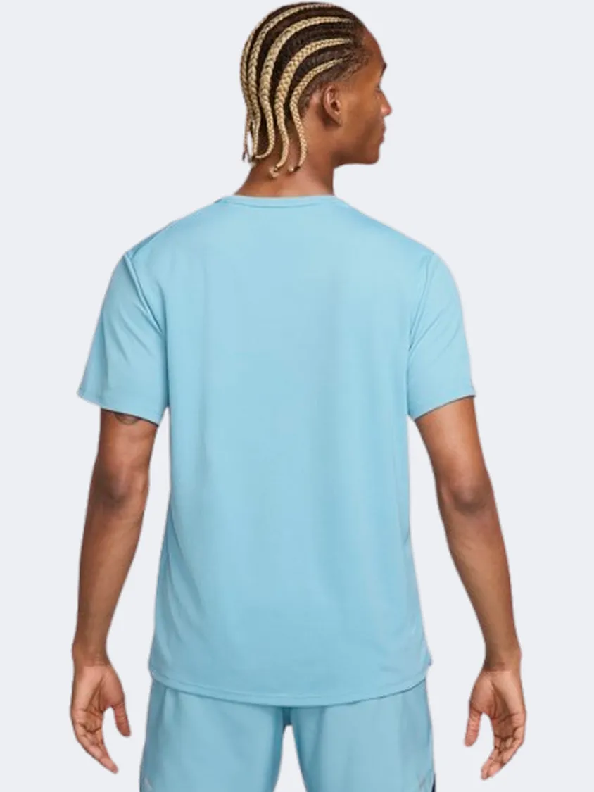 Nike Df Uv Miler Men Running T-Shirt Denim Turquoise