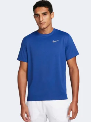 Nike Df UV Miler Men Running T-Shirt Royal/Navy/Heather