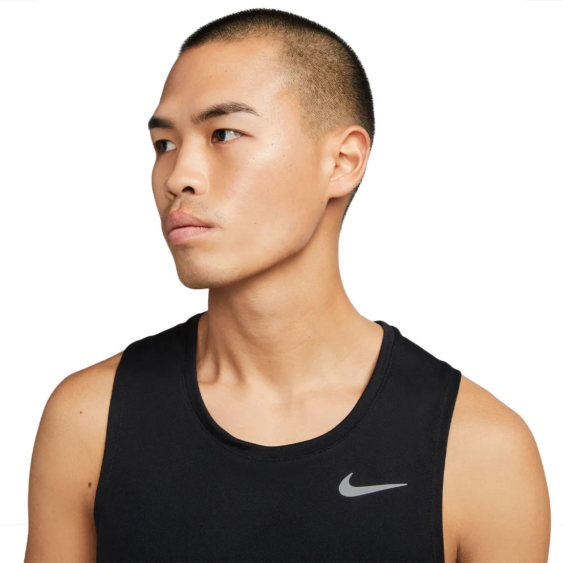 NIKE DRI-FIT MILER MEN'S RUNNING TANK BLACK