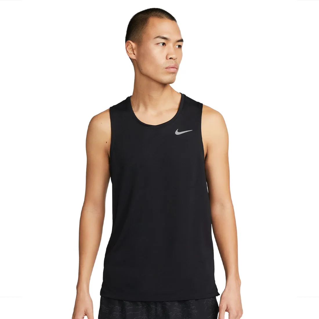 NIKE DRI-FIT MILER MEN'S RUNNING TANK BLACK