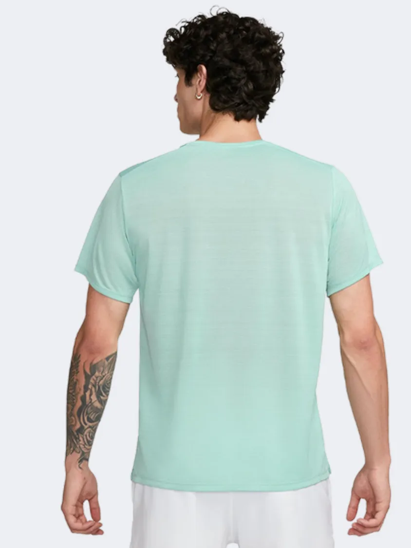 Nike Miler Breathe Men Running T-Shirt Mineral/Silver