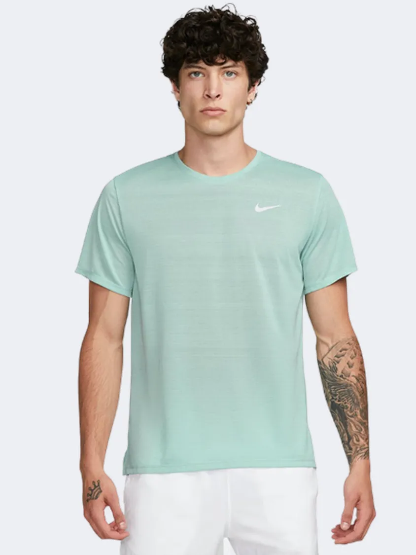 Nike Miler Breathe Men Running T-Shirt Mineral/Silver