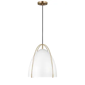 Norman 1-Light Pendant in Satin Bronze