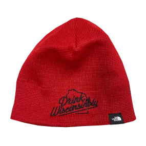 North Face Red Beanie