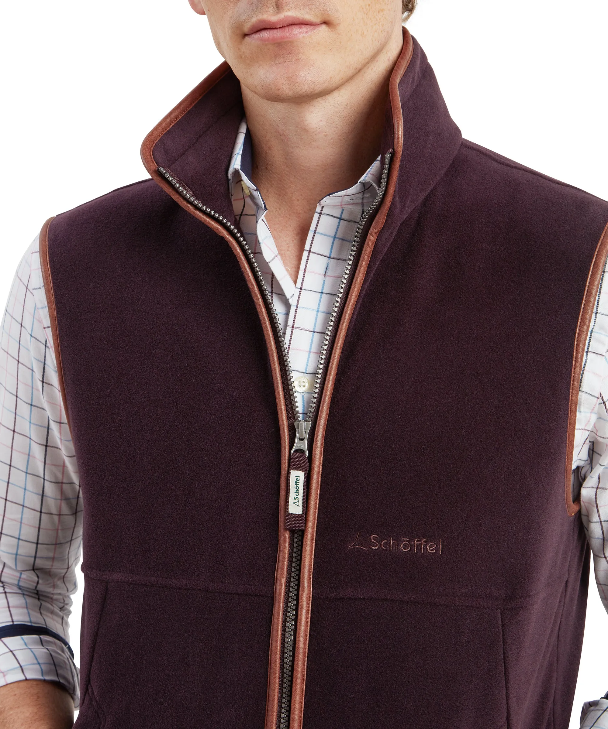 Oakham Fleece Gilet - Port