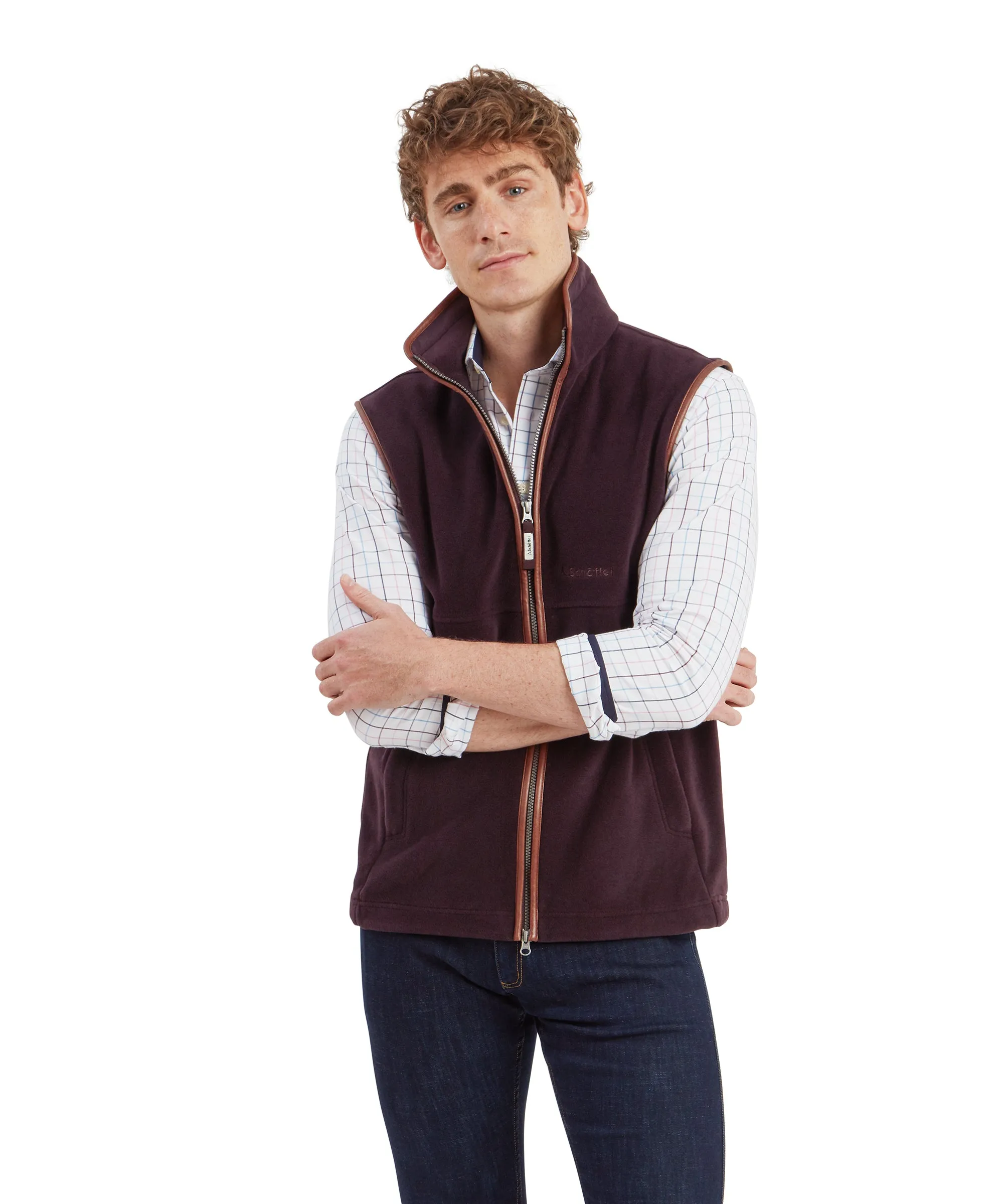 Oakham Fleece Gilet - Port