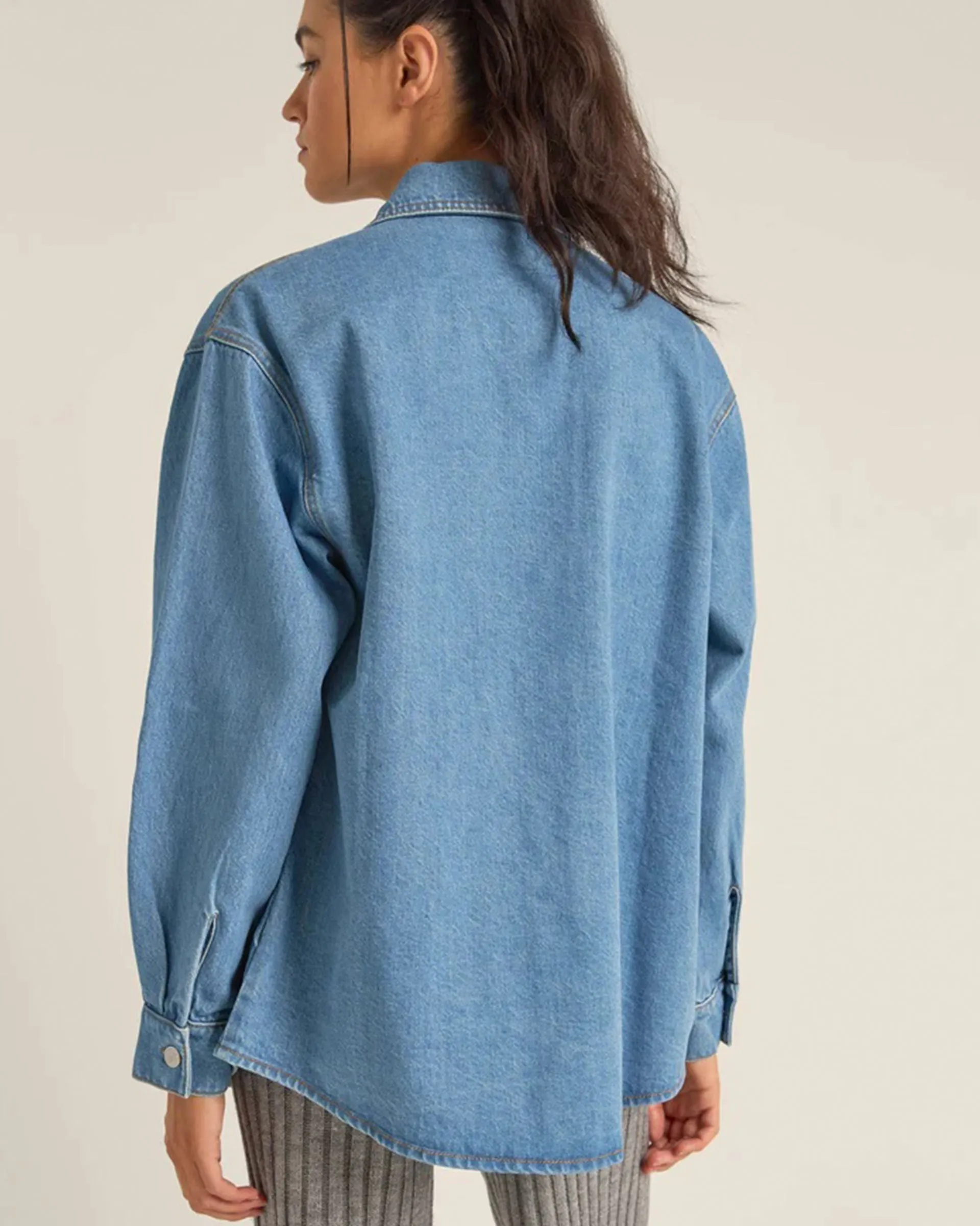 Oversized Denim Shacket