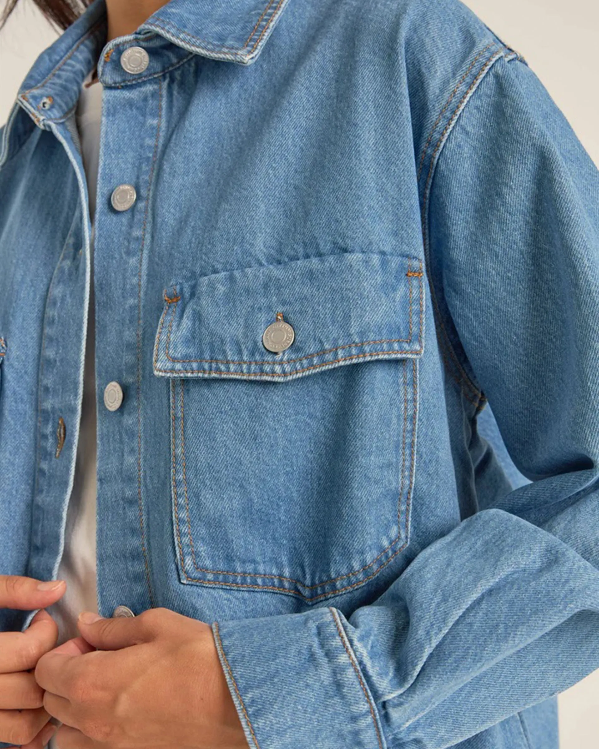 Oversized Denim Shacket