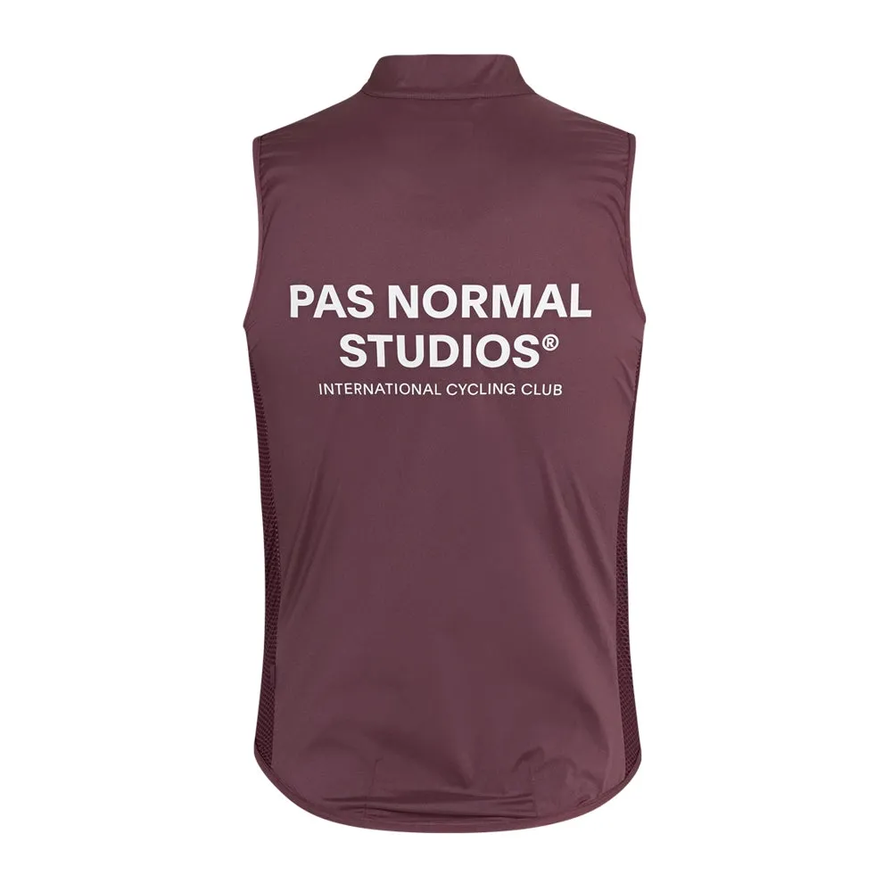 PAS NORMAL STUDIOS Mechanism Stow Away Gilet AW23 - Light Burgundy