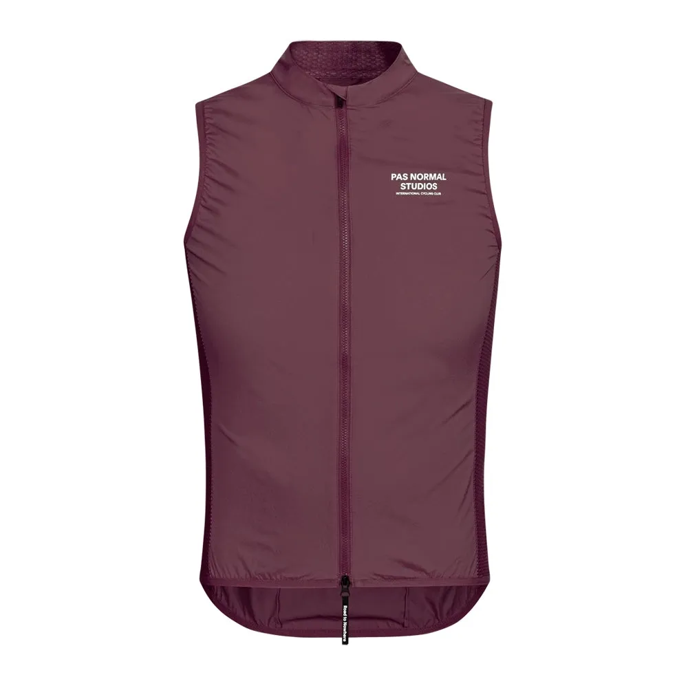 PAS NORMAL STUDIOS Mechanism Stow Away Gilet AW23 - Light Burgundy