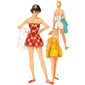 PDF - 1950’s Sewing Pattern, Playsuits & Coat - Bust: 32” (81cm) - Download