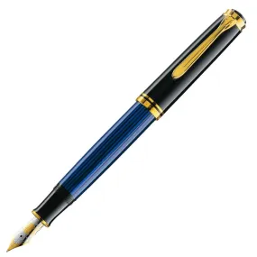 Pelikan Souveran M400 Fountain Pen - Blue with Gold Trim