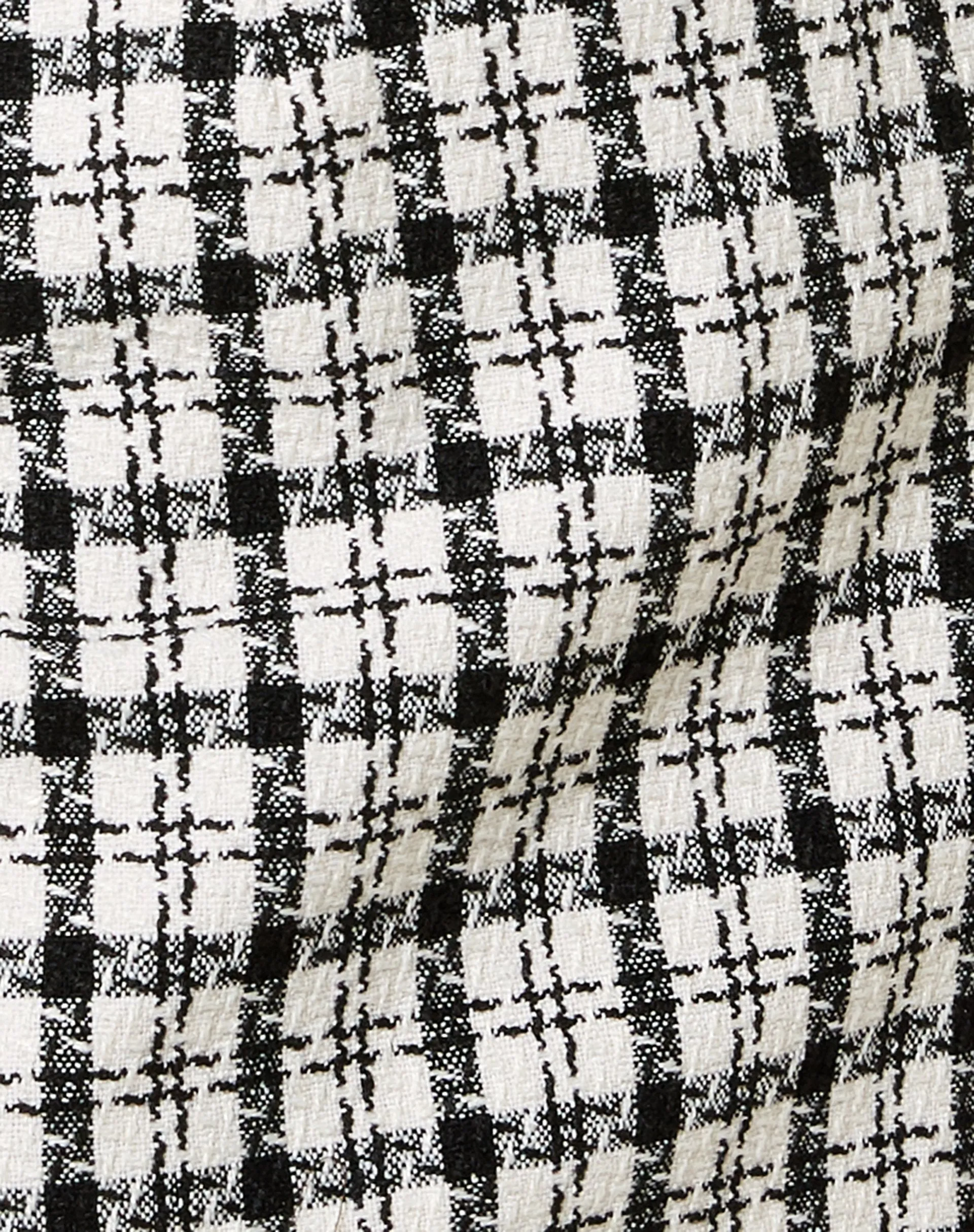 Pelmo Mini Skirt in Black and White Check