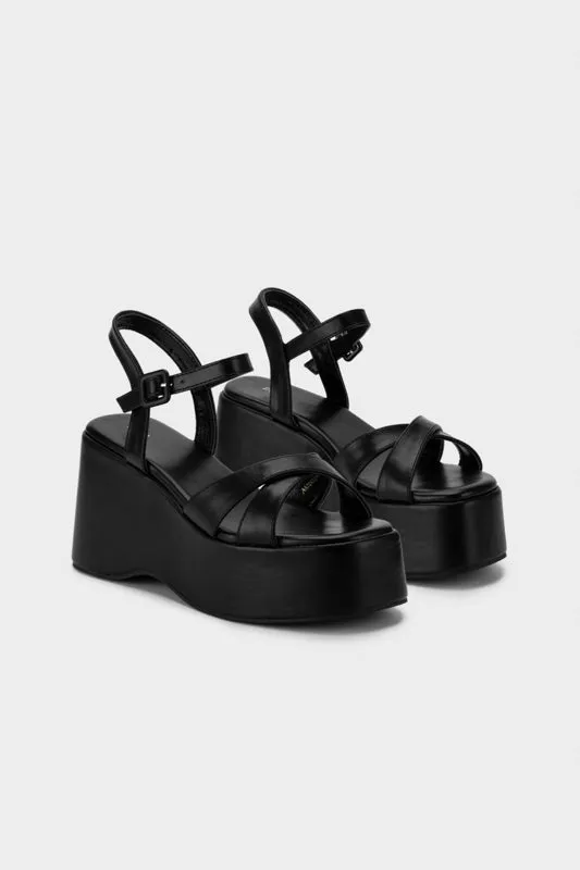 PLATFORM WEDGE HEEL SANDAL