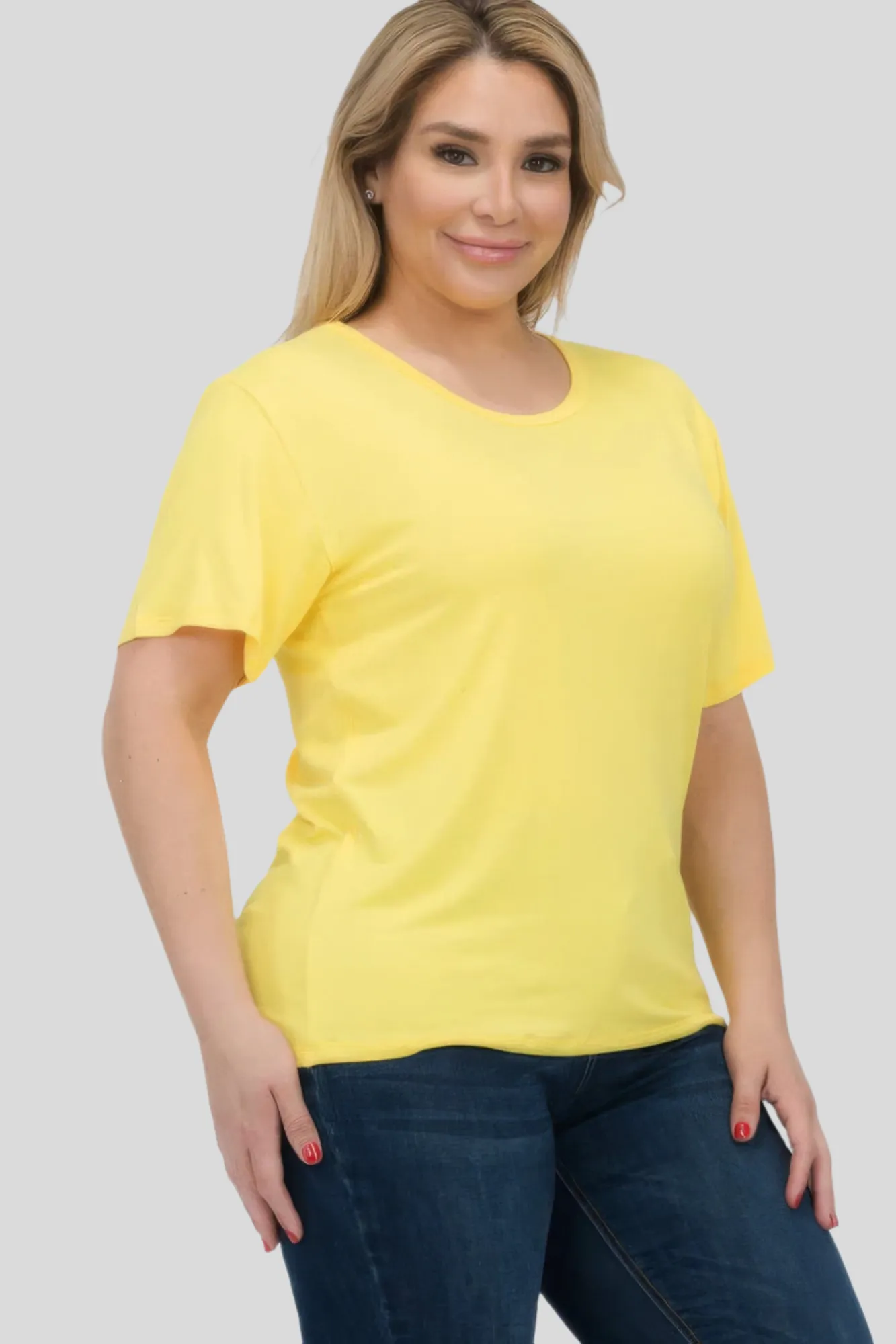 Plus Size Basic Short Sleeve T-shirt