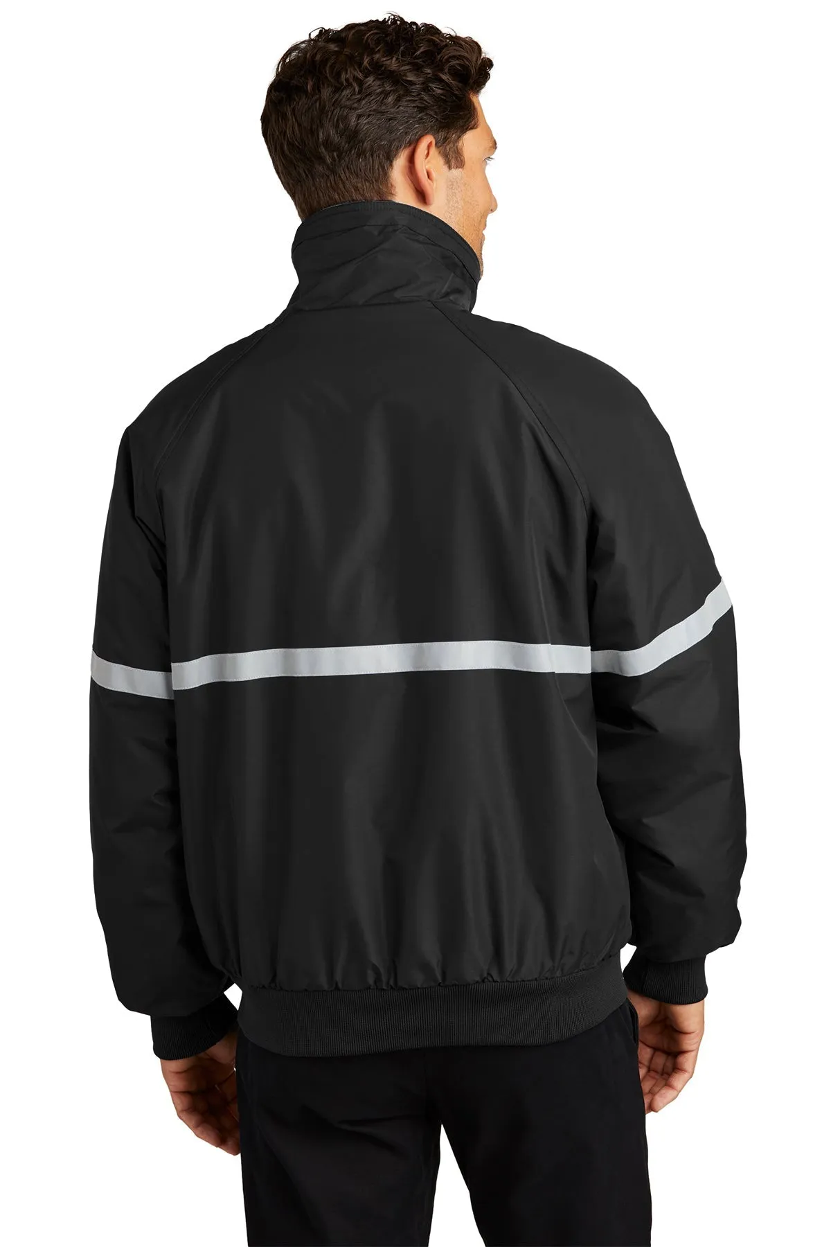 Port Authority Challenger Custom Jackets with Reflective Taping, True Black/ True Black/ Reflective