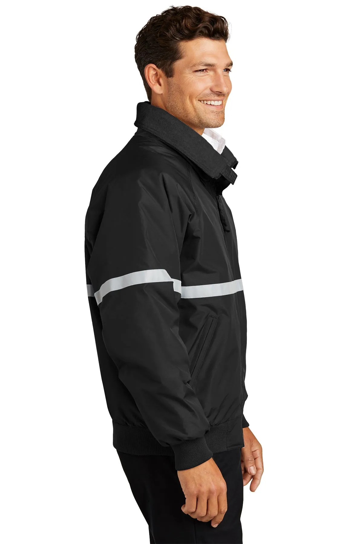 Port Authority Challenger Custom Jackets with Reflective Taping, True Black/ True Black/ Reflective