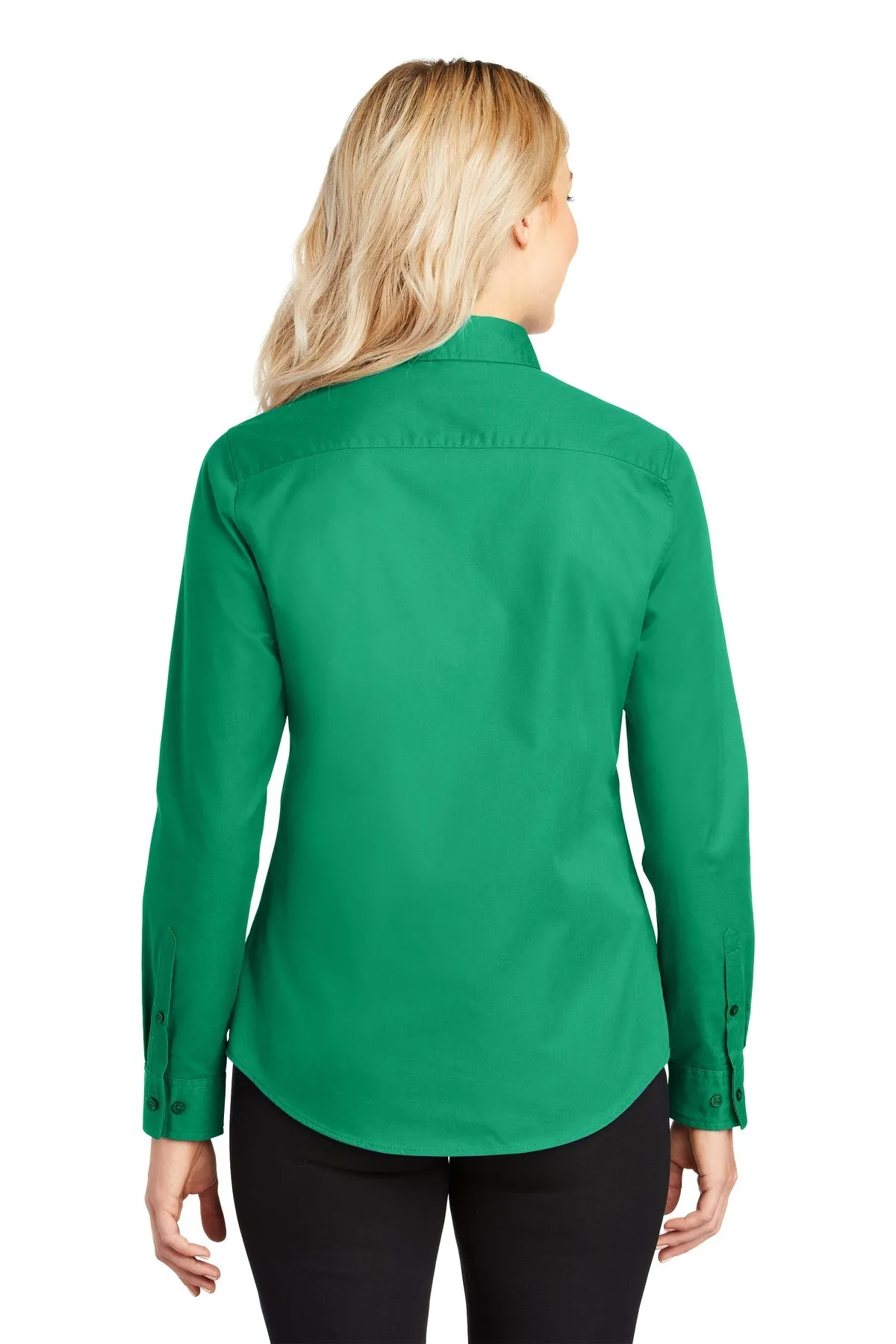 Port Authority Ladies Branded Easy Care Shirts, Court Green