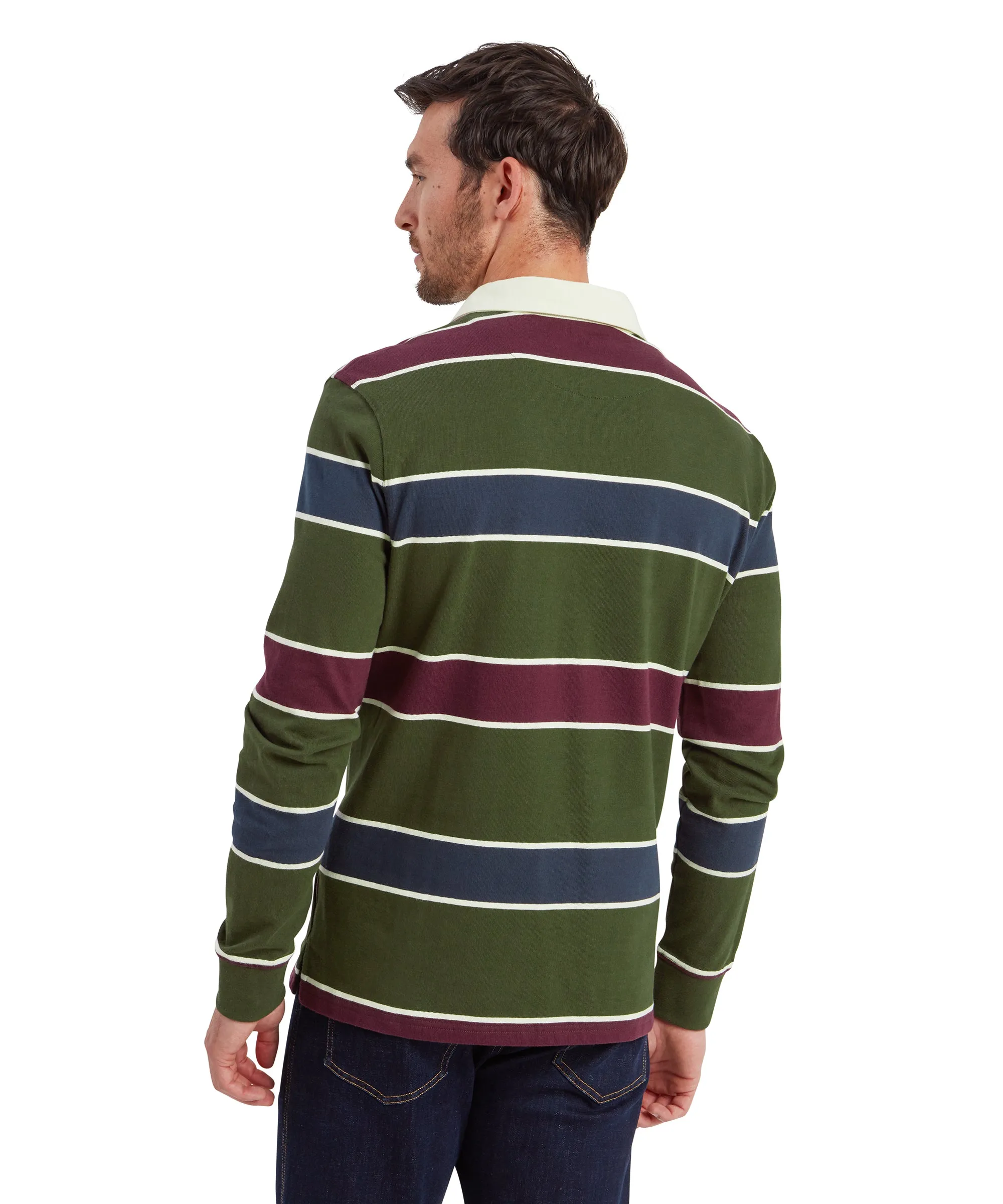 Porthtowan Rugby Top - Woodland/Wine