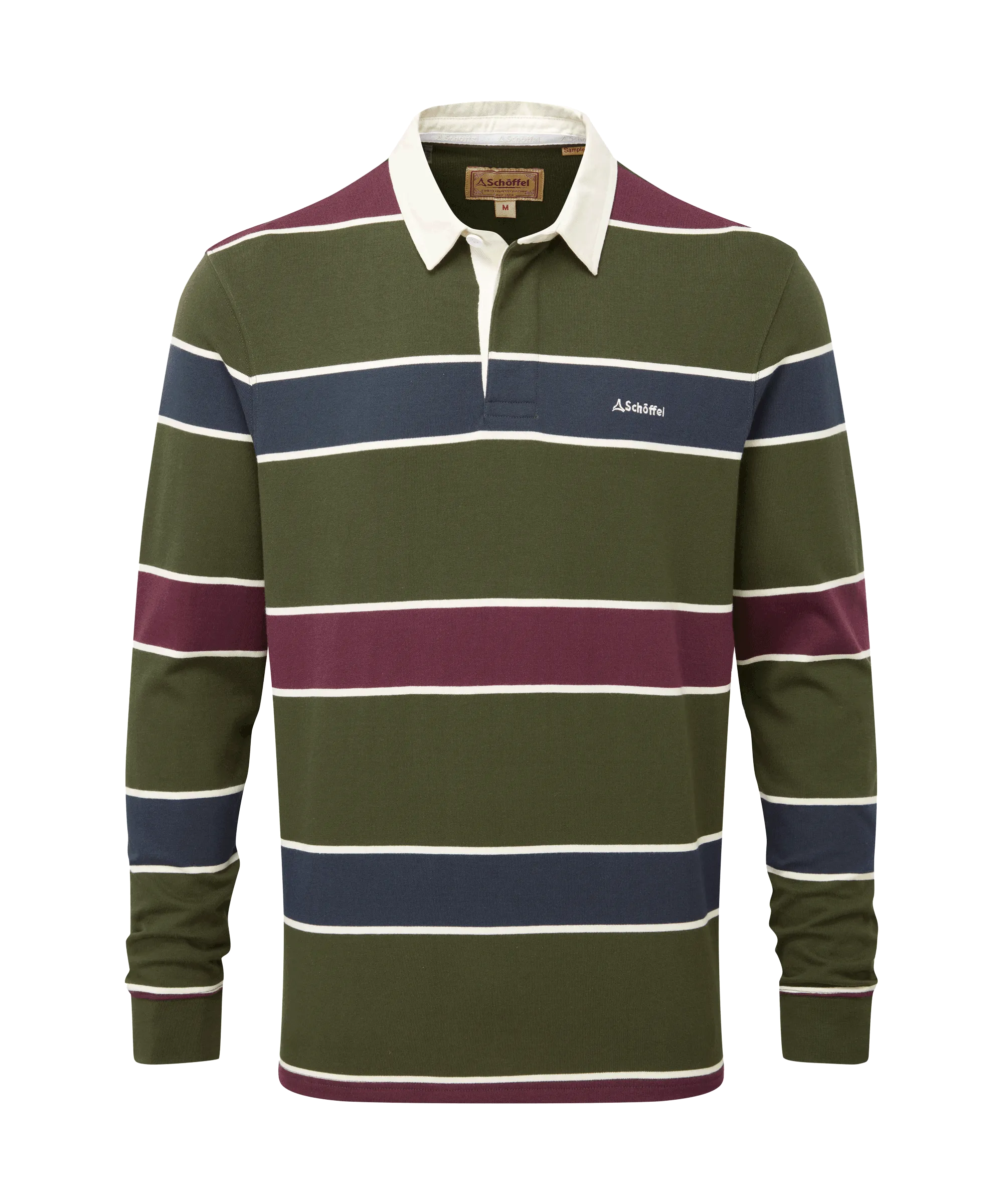 Porthtowan Rugby Top - Woodland/Wine