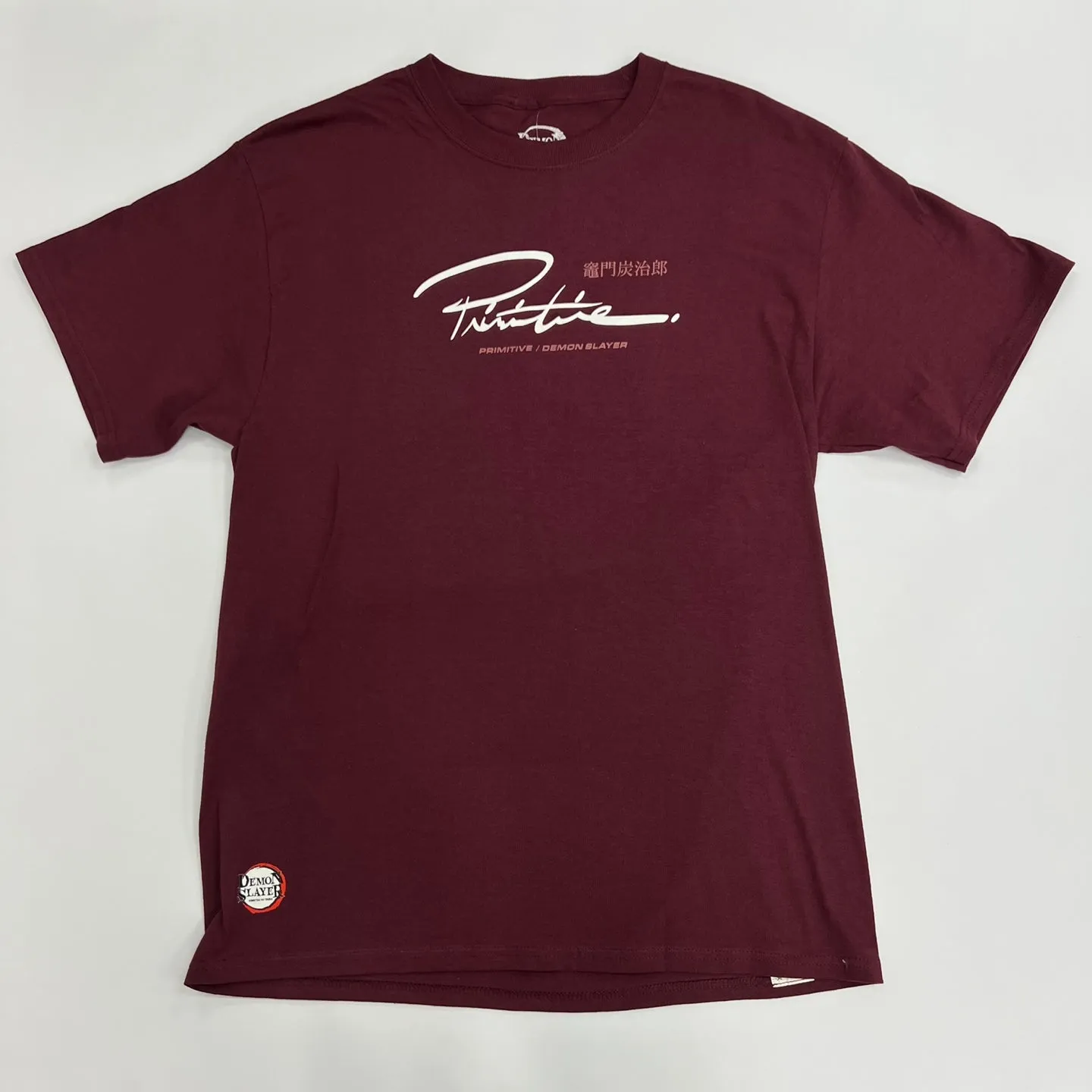 Primitive X Demon Slayer Tanjiro T-Shirt - Burgundy