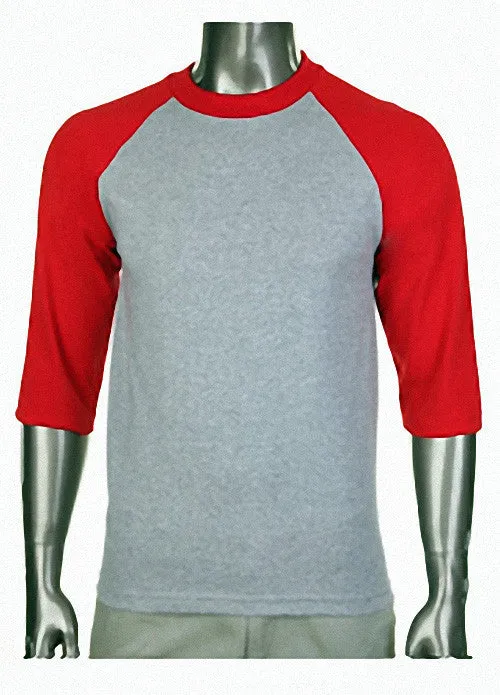 Pro Club Baseball Grey/Red T-Shirt