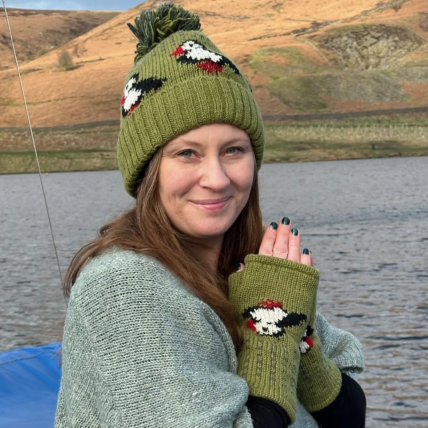 puffin wool bobble hat