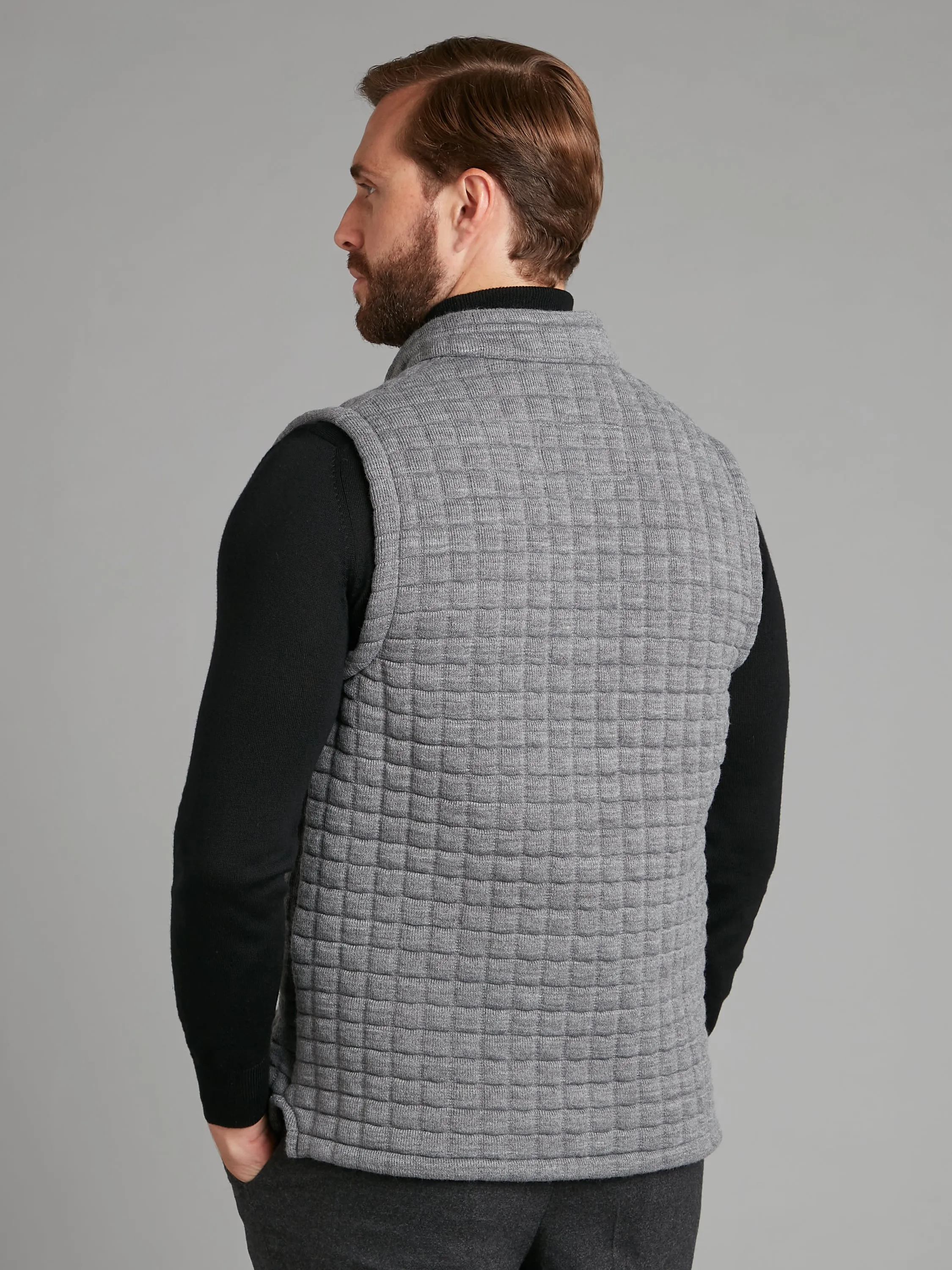 Quilted Thermatex Vest - Grey