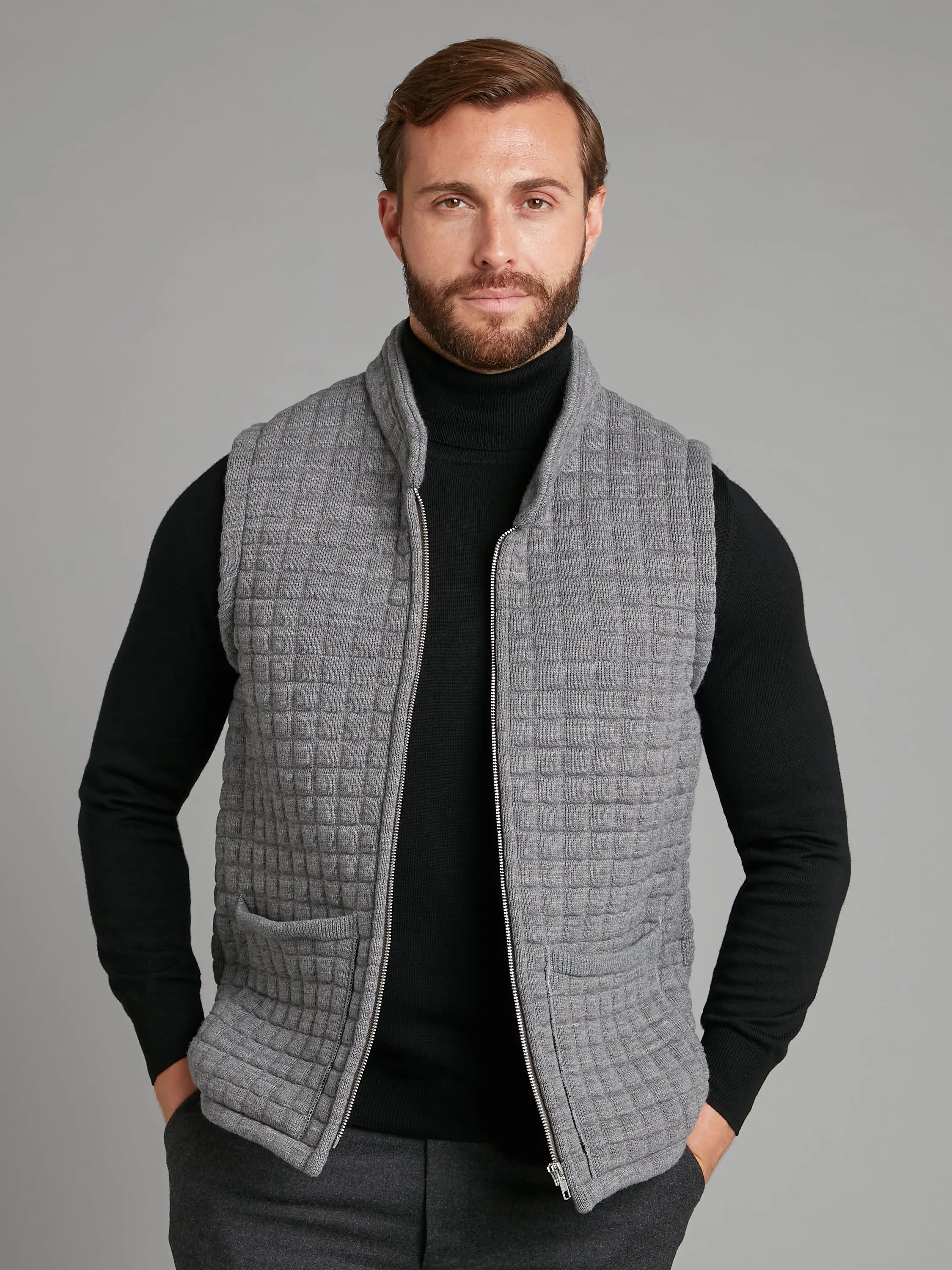 Quilted Thermatex Vest - Grey