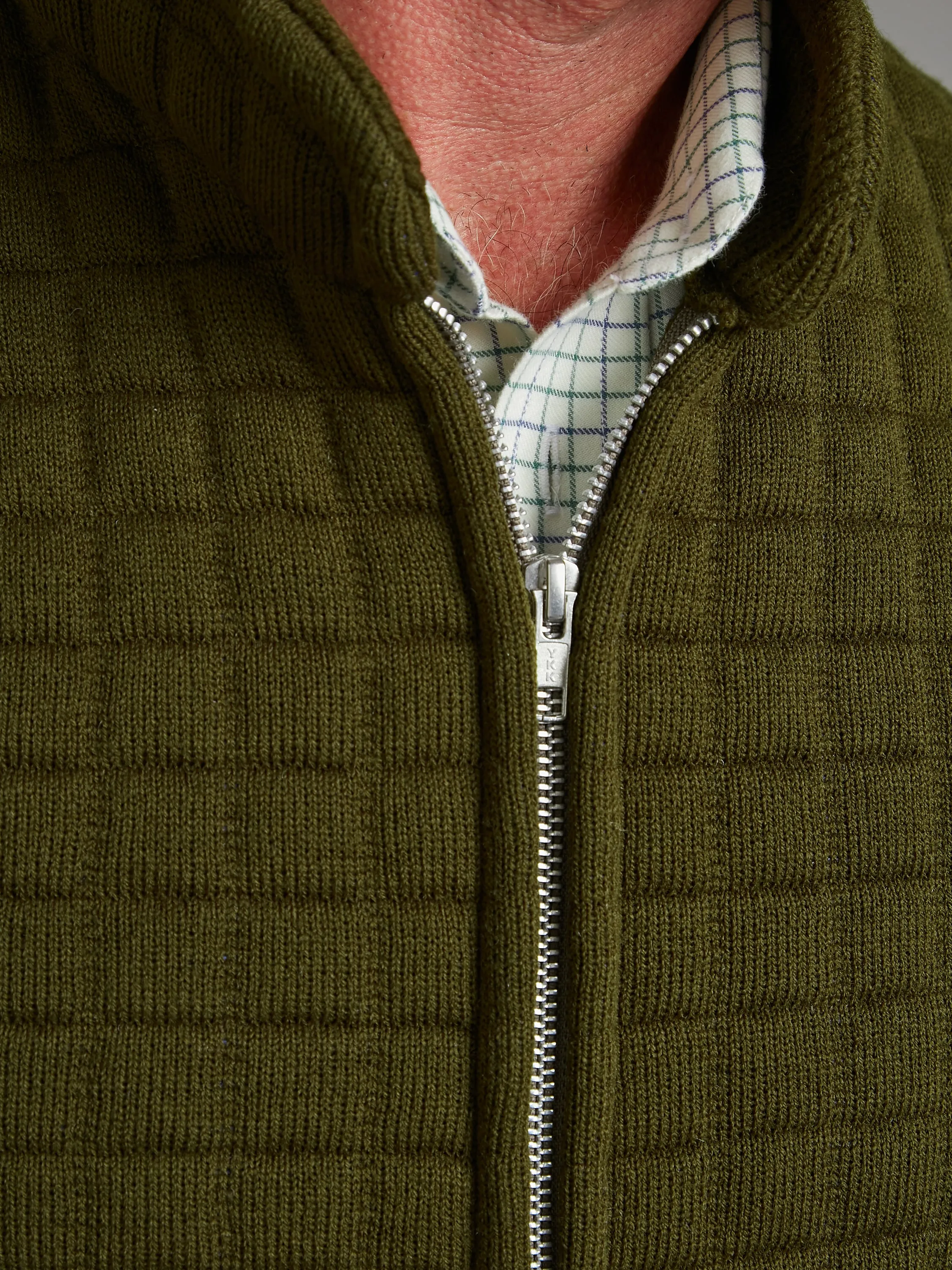 Quilted Thermatex Vest – Olive