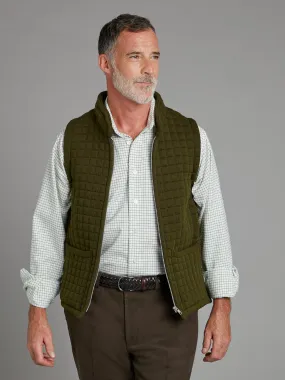 Quilted Thermatex Vest – Olive