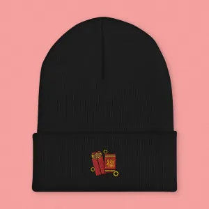 Red Envelope Embroidered Beanie