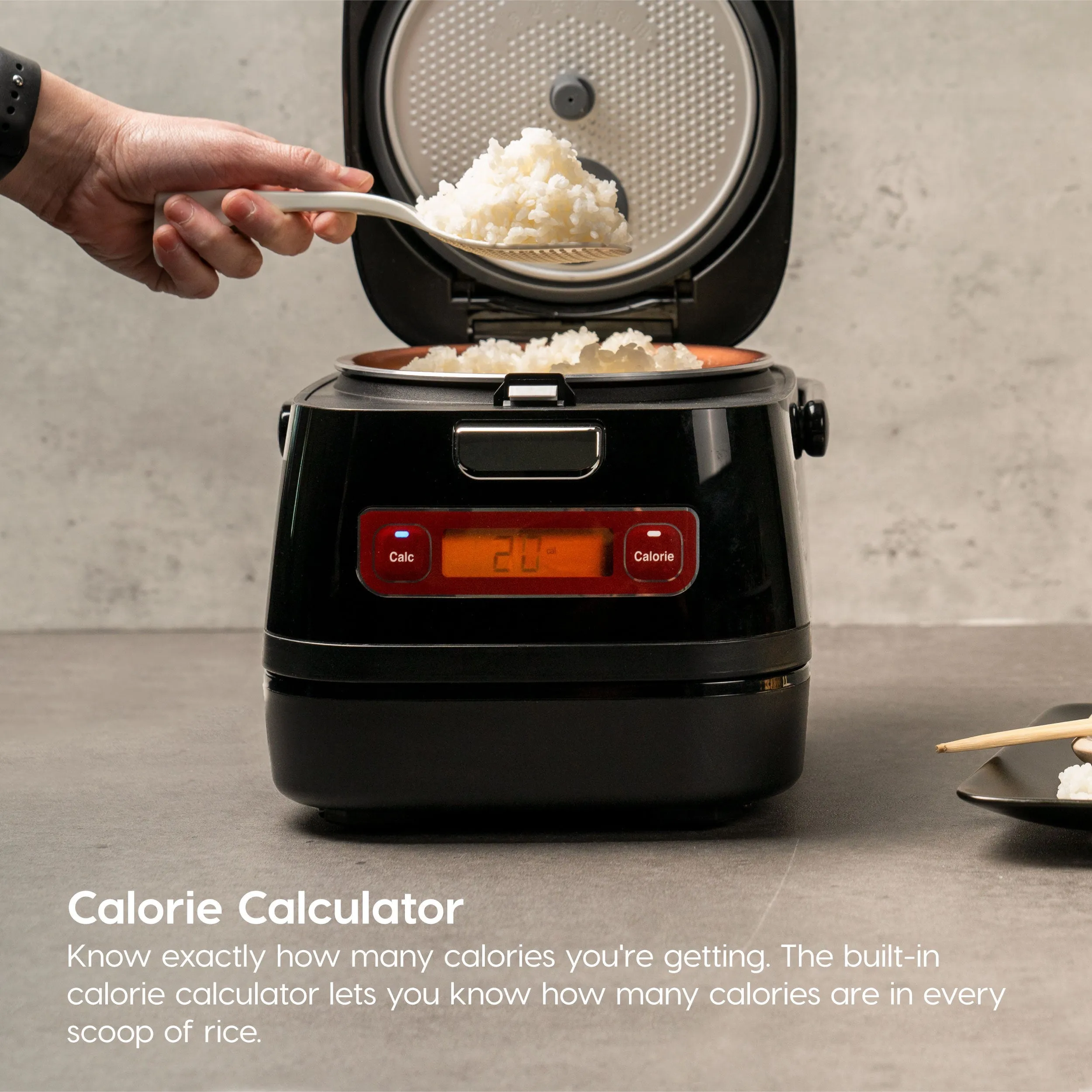 Rice Cooker and Induction Cooktop 2-in-1 with 7 Cooking Modes