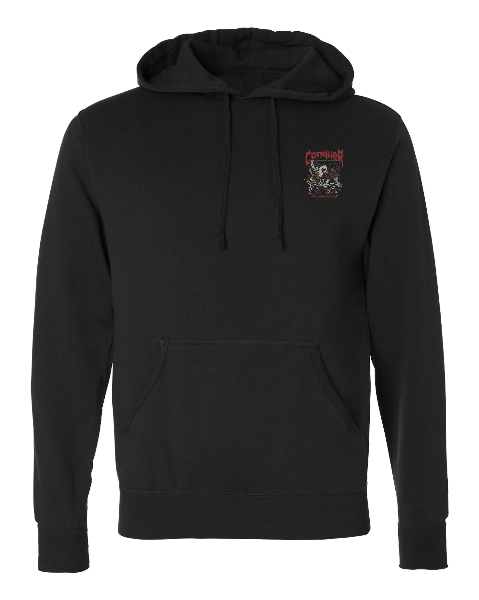 Samurai - Bajutsu - on Black Pullover Hoodie