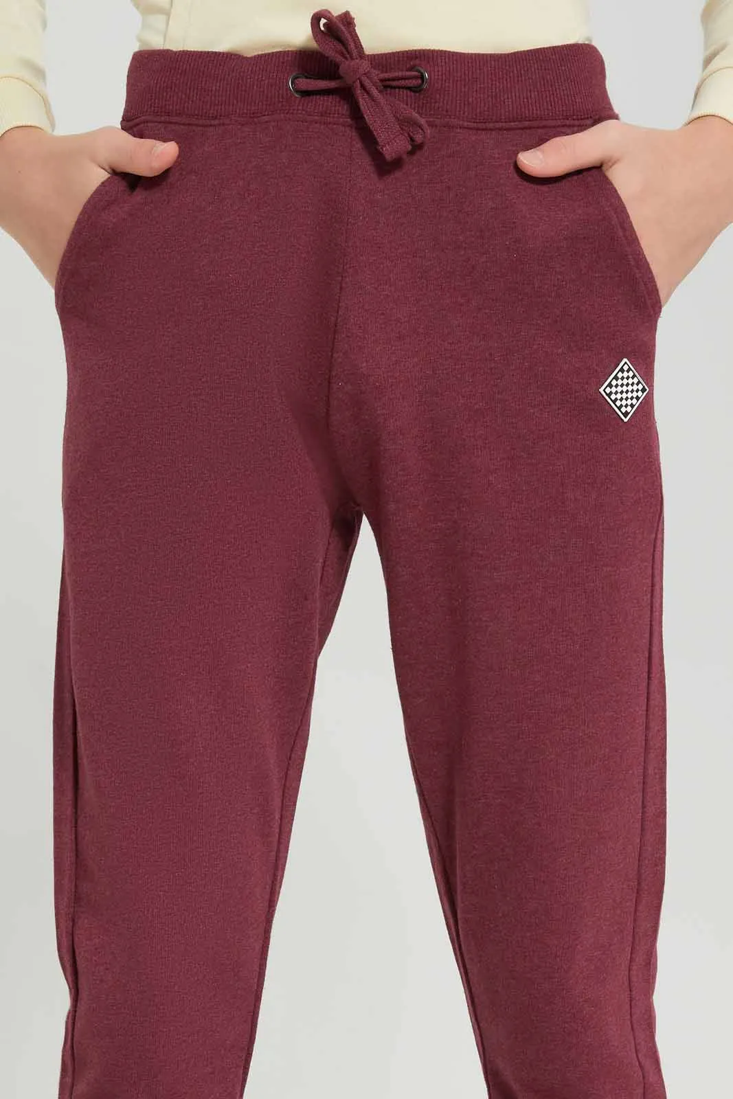 Senior Boys Burgundy Active Pant