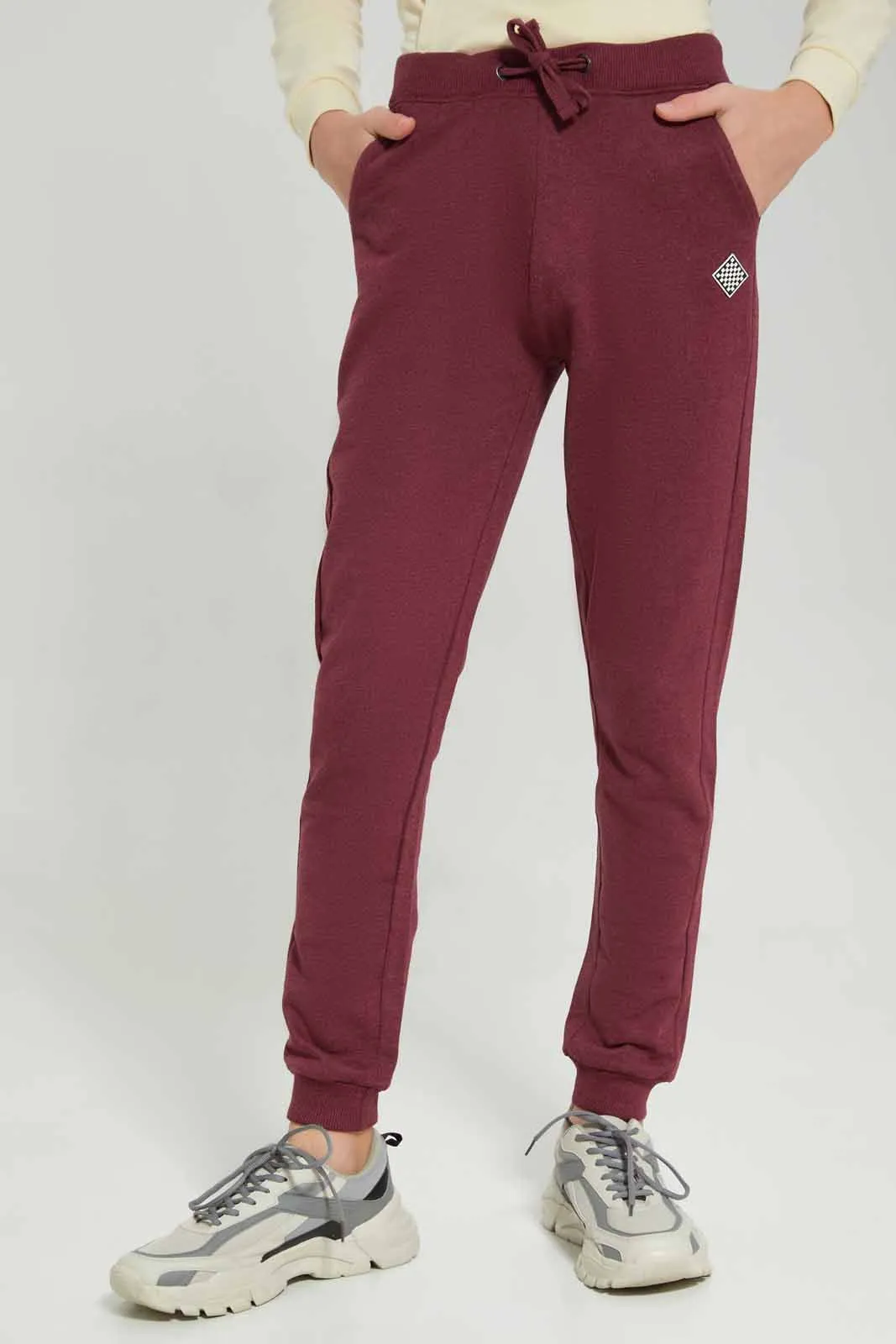 Senior Boys Burgundy Active Pant