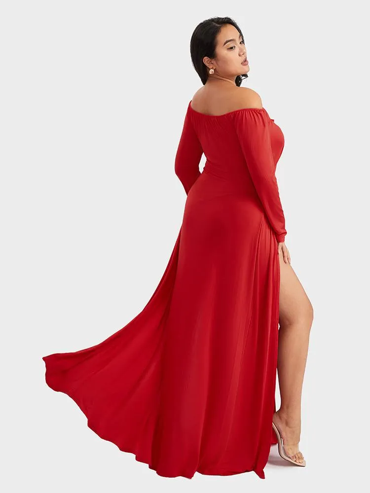 Sexy Cut-out Drawstring Split Dress