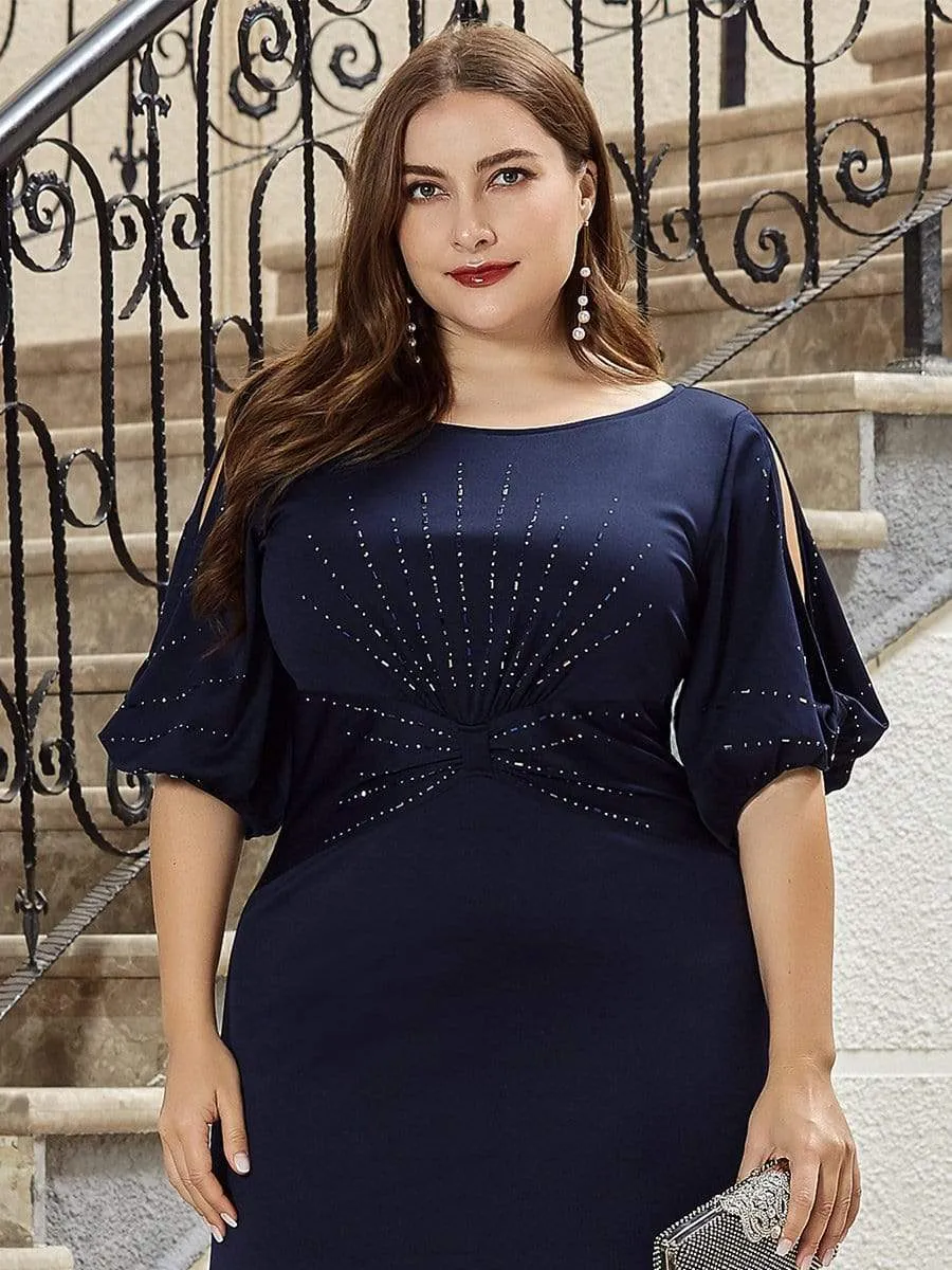 Simple Maxi Plus Size Mermaid Party Dresses for Women