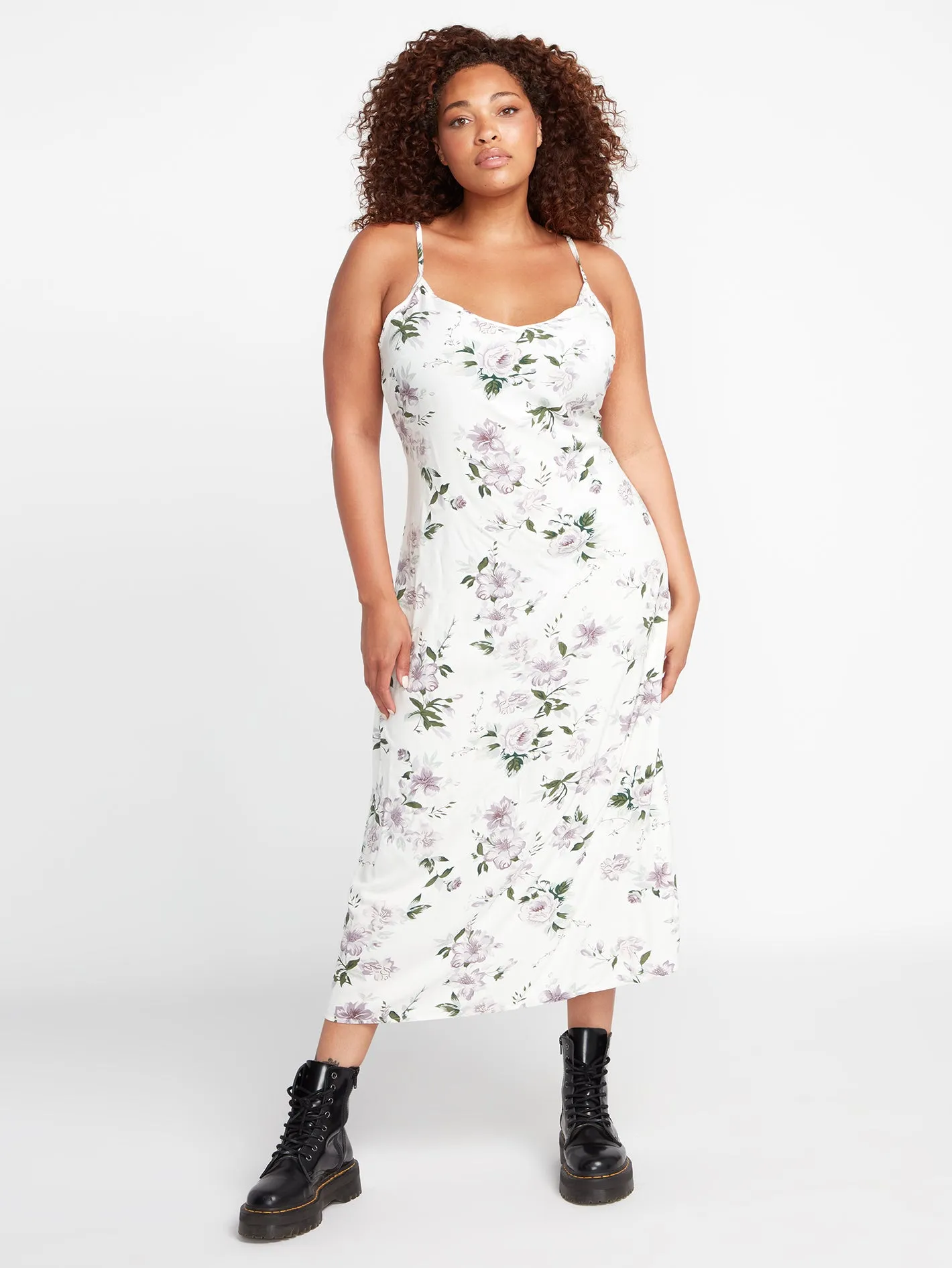 So Growmantic Midi Dress - Star White