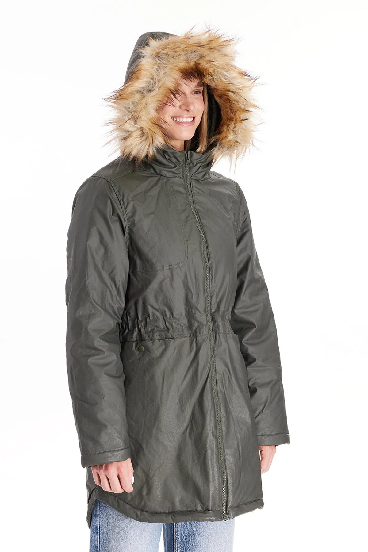 Sofia Waxed Shell 3 in 1 Maternity Parka