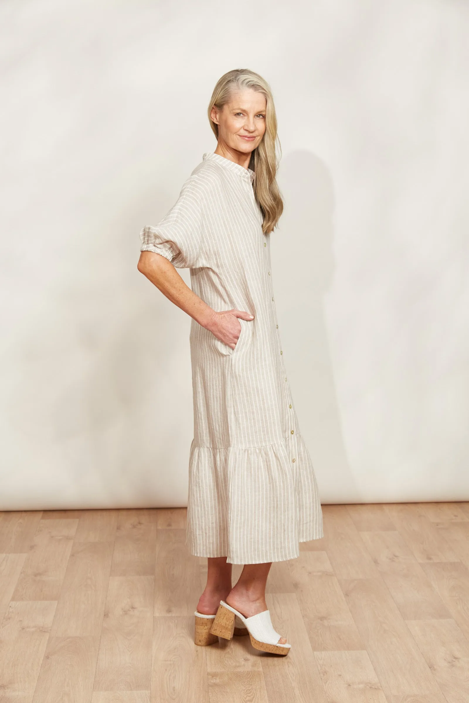 Sojourn Stripe Dress - Dune